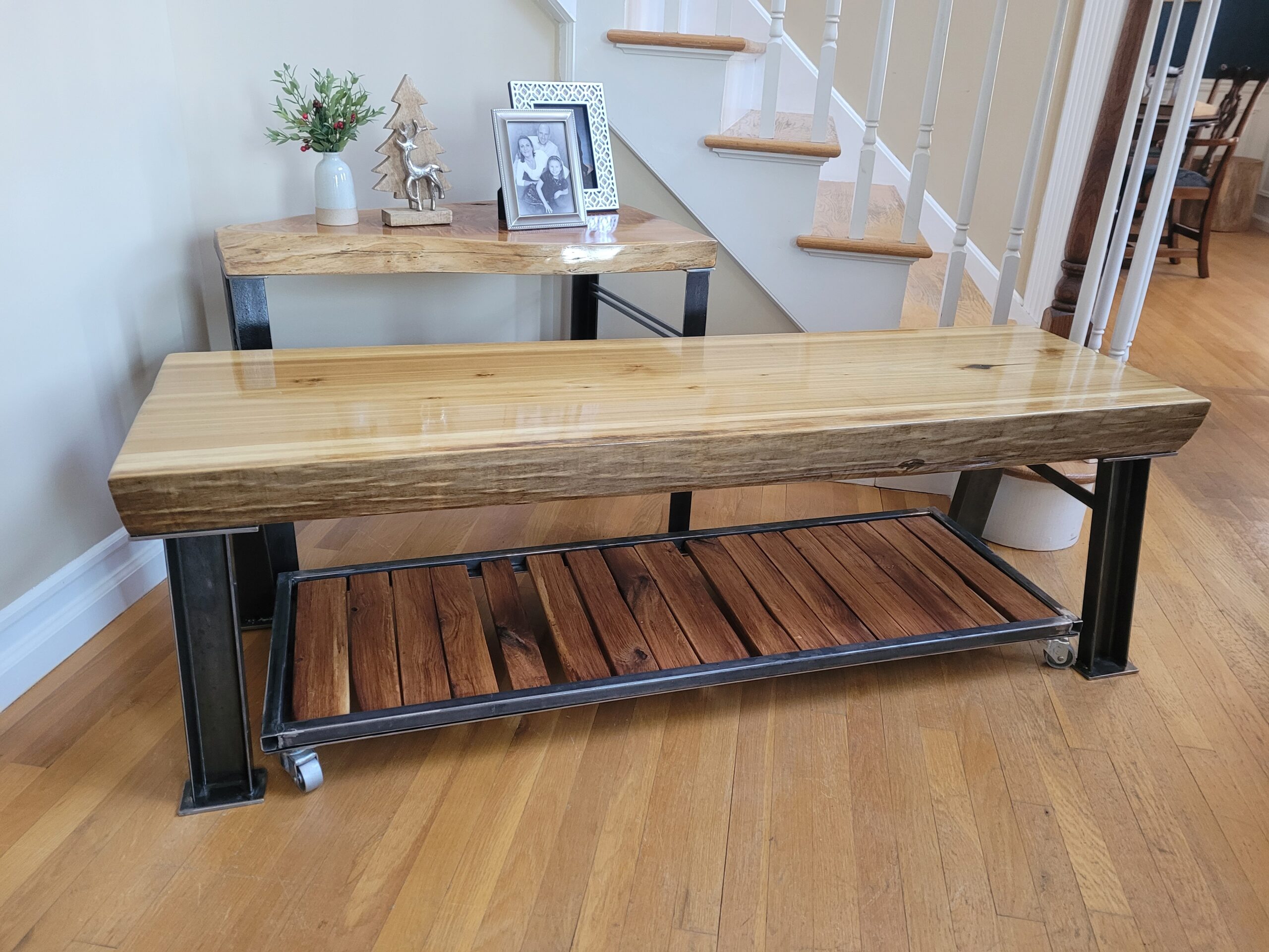 Iron and Wood Table 4